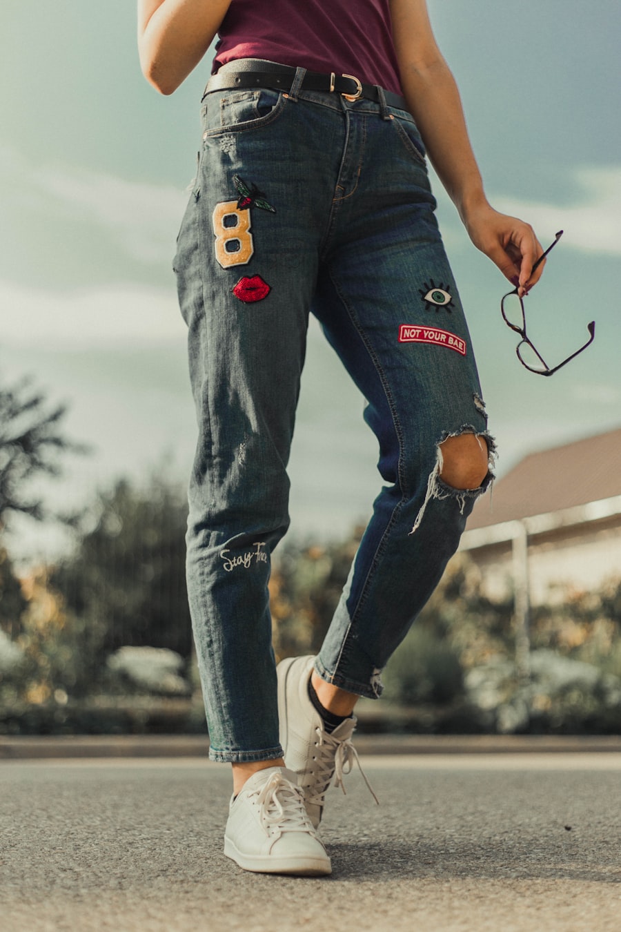 Calder Row denim on display